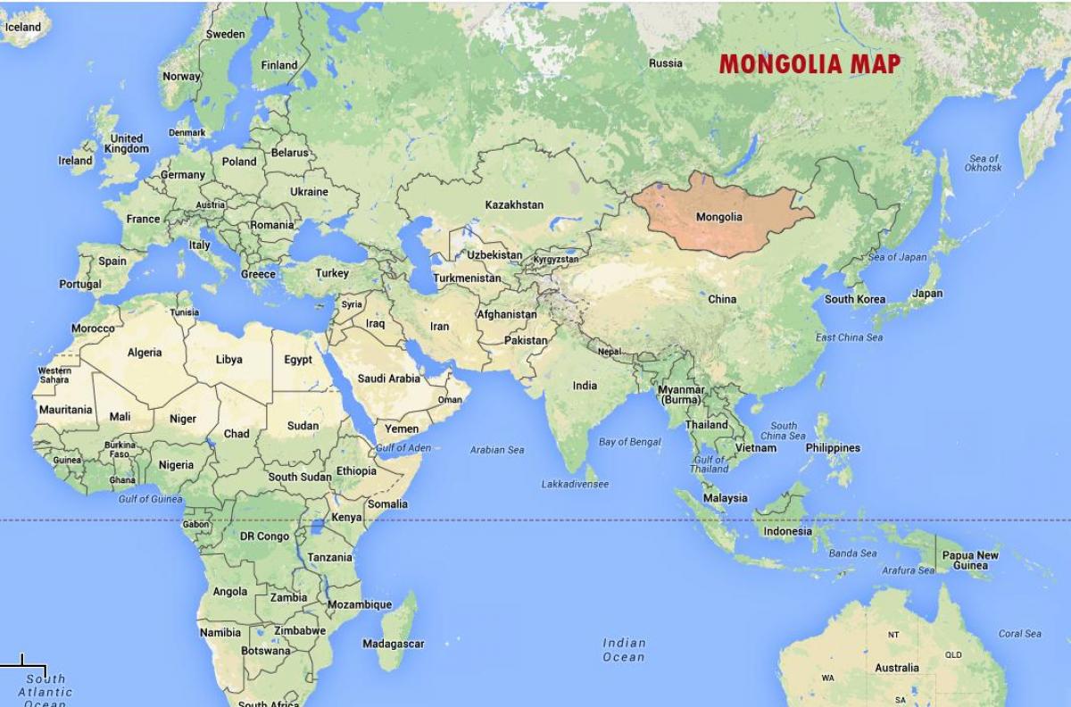ulan bator, Mongólia mapa