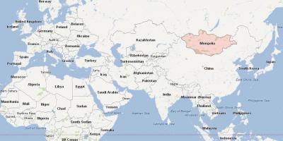 Mapa da Mongólia mapa da ásia