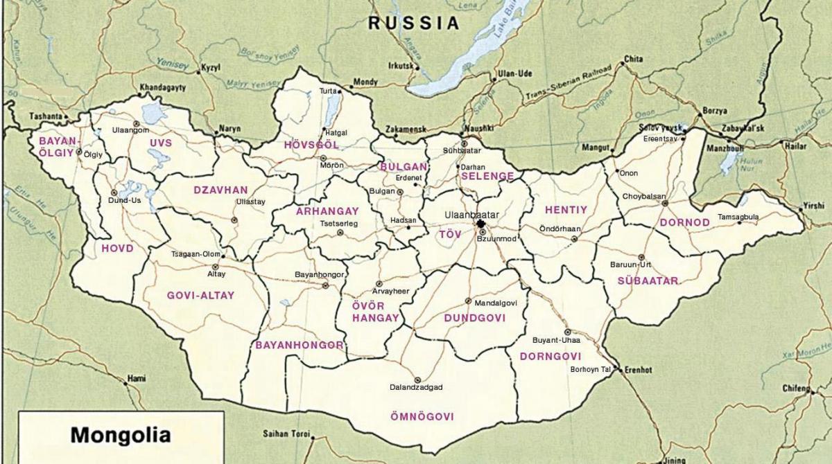 mapa da estepe mongol