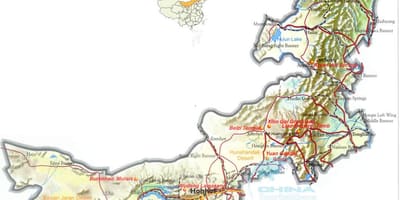 A Mongólia exterior mapa